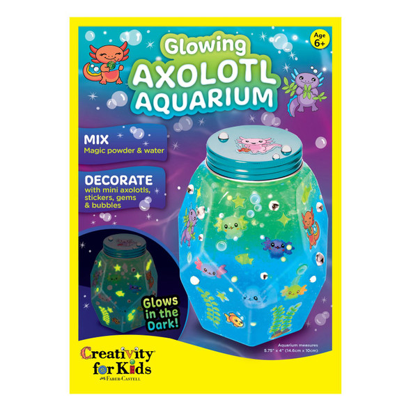 OakridgeStores.com | Creativity for Kids - Axolotyl - Glowing Aquarium Activity Kit - 6500000 092633322246