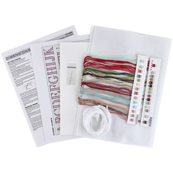 OakridgeStores.com | Dimensions - Magical Christmas Stocking - Counted Cross Stitch Kit, 14 Count, 16 inches Long - 70-08999 088677089993