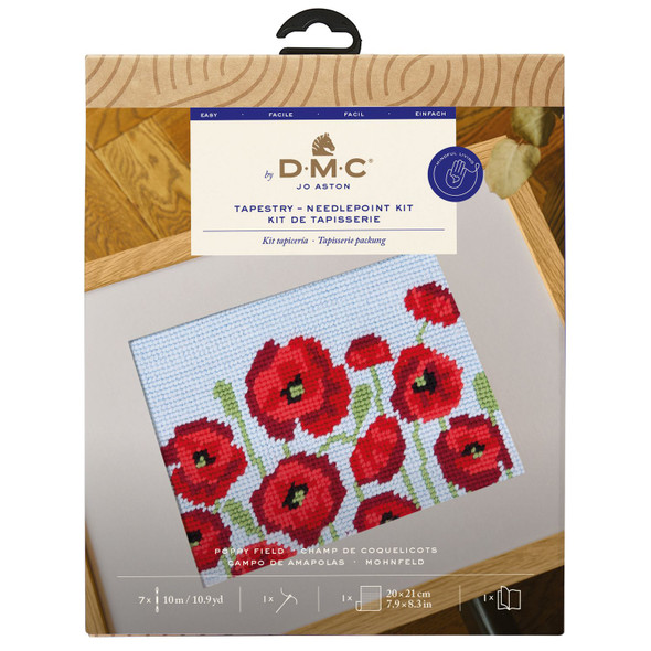 OakridgeStores.com | DMC - Poppy Field - Easy Tapestry & Needlepoint Kit by Jo Aston - C139K