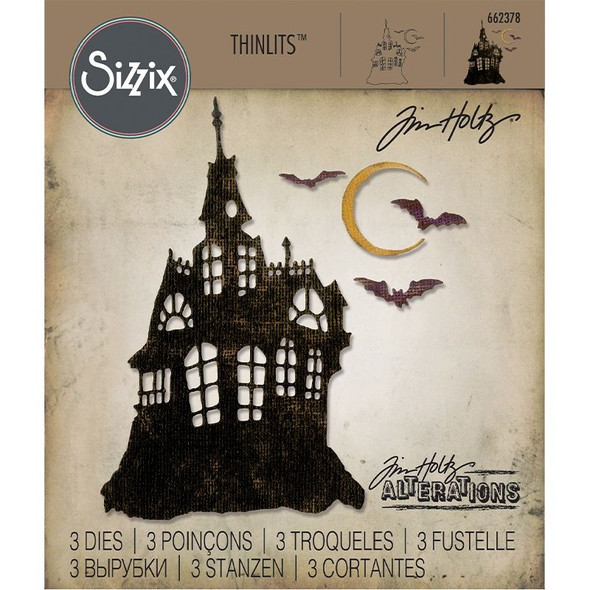 OakridgeStores.com | Tim Holtz - Sizzix - Haunted House - Thinlits Dies - 662378 630454241126