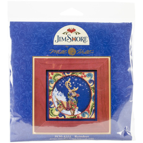 OakridgeStores.com | Mill Hill - Reindeer - Jim Shore Counted Cross Stitch Kit - 18 Count - JS304101 098063590514