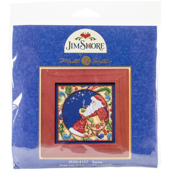 OakridgeStores.com | Mill Hill - Santa - Jim Shore Counted Cross Stitch Kit - 18 Count - JS304102 098063590521