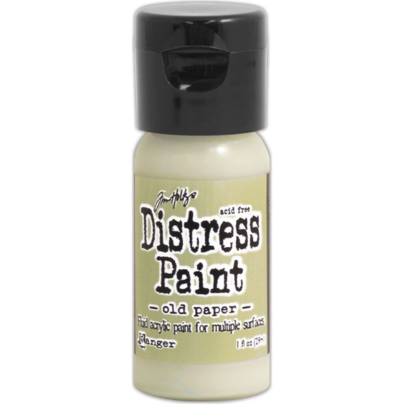 OakridgeStores.com | Ranger - Old Paper - Tim Holtz Distress Paint Flip Top 1 oz - Acrylic Paint - TDF53132