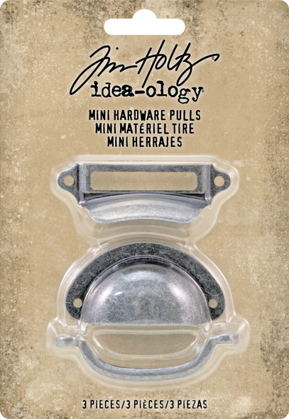 OakridgeStores.com | Tim Holtz - Advantus - Idea-ology Mini Metal Hardware Pulls, up to 2.25 inches, 3/Pkg - TH93685 040861936858