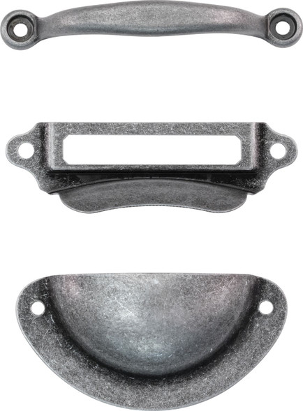 OakridgeStores.com | Tim Holtz - Advantus - Idea-ology Mini Metal Hardware Pulls, up to 2.25 inches, 3/Pkg - TH93685 040861936858