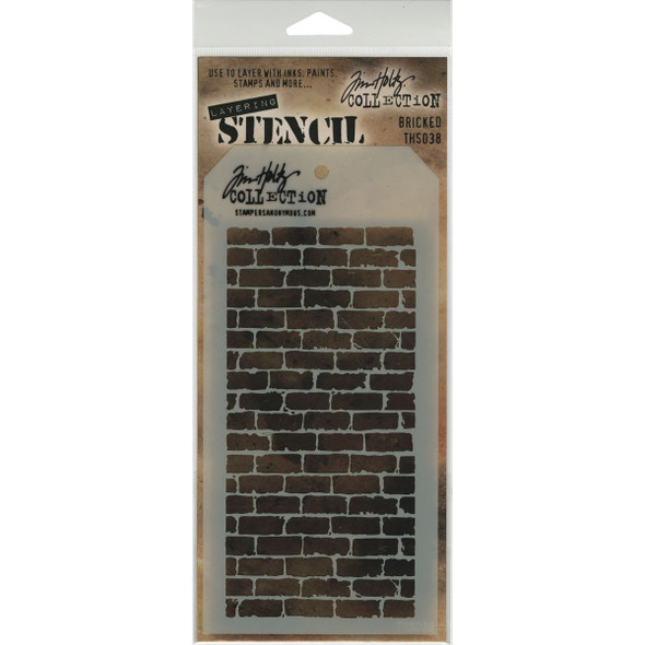 OakridgeStores.com | Tim Holtz - Stampers Anon - Bricked - Layered Stencil - THS038