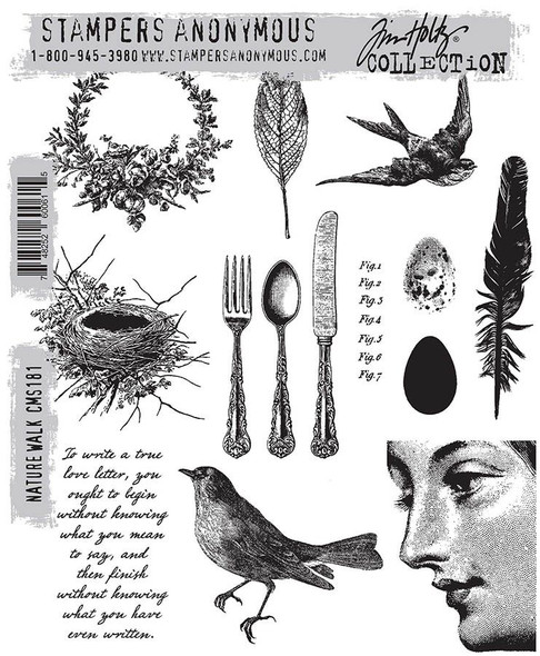 OakridgeStores.com | Tim Holtz - Stampers Anon - Nature Walk - Cling Stamps - CMS181