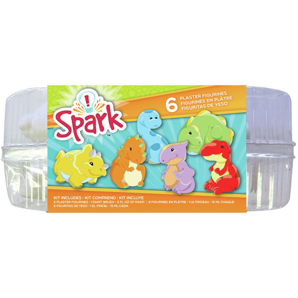 OakridgeStores.com | Colorbok - Dinosaur - Spark Plaster Value Pack - Plaster Painting Kit - 74207 765468742076