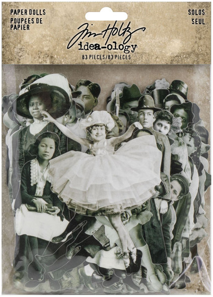 OakridgeStores.com | Tim Holtz - Idea-ology Paper Dolls Solos - Die-Cuts - 83/Pkg - TH93555 040861935554