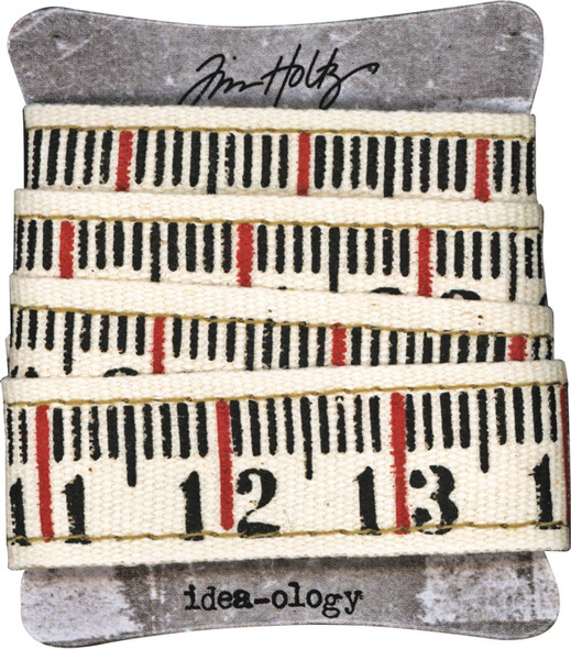 OakridgeStores.com | Tim Holtz - Advantus - 36 Inches - Idea-Ology Ruler Ribbon - Embellishment Trim - TH93955 040861939552