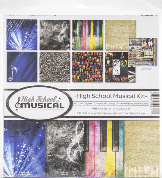 OakridgeStores.com | Reminisce - High School Musical - Scrapbook Paper Collection Kit, 12 x 12 inches - HSM-200 819442027717