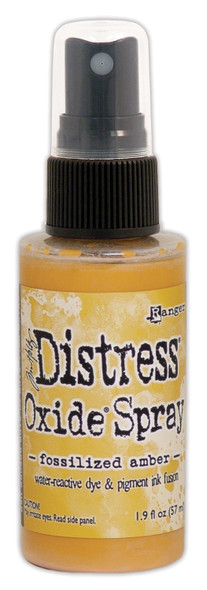 OakridgeStores.com | Tim Holtz - Ranger - Fossilized Amber - Distress Oxide Spray - 2 fl oz Bottle - TSO64756
