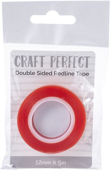 OakridgeStores.com | Craft Perfect - Redline Tape - Clear, Double-Sided, .47 inches x 5.5 yards - 9733E 818569027334