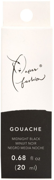 OakridgeStores.com | American Crafts - Midnight Black - Paper Fashion Gouache Paint 0.68 fl oz Tube - 349305