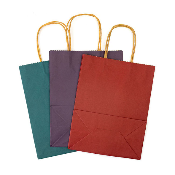 OakridgeStores.com | American Crafts - Fancy That - Jewel Tones Blue, Magenta, Purple - Kraft Bags - 8 x 10.25 x 4.25 inches, 13 Pack - 393618