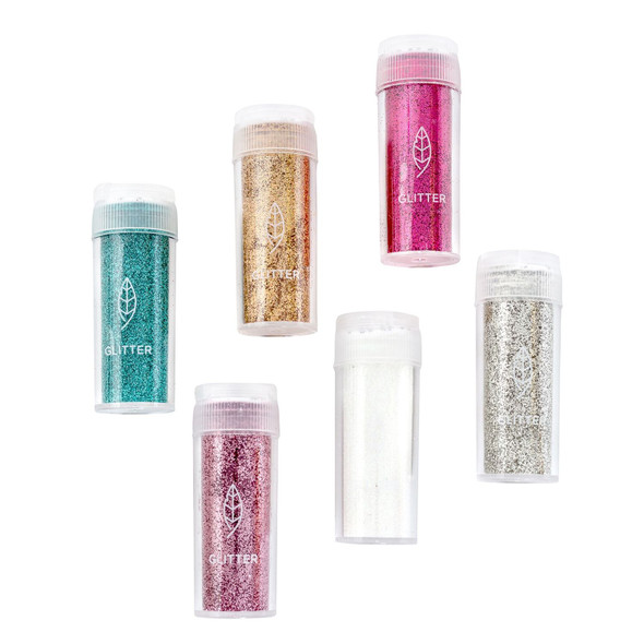 OakridgeStores.com | We R Makers - Glue Quill Glitter - Assorted Colors 6 Pack - Metallic Glitter Set - 661168 633356611684