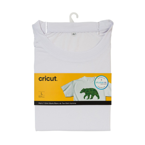 OakridgeStores.com | Cricut - Men's Large - Infusible Ink Blank Crew Neck T-Shirt - Craft Blank - 2006814 093573973529