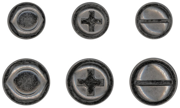 OakridgeStores.com | Tim Holtz - Advantus - Machinery Heads - Idea-ology Metal Adornments 6/Pkg - TH94038 040861940381