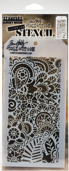 OakridgeStores.com | Tim Holtz - Stampers Anon - Doodle Art 2 - Layered Stencil 4.125 x 8.5 inches - THS142