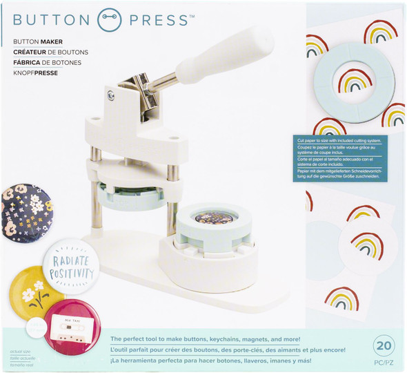 OakridgeStores.com | We R Makers - Button Press Kit - 20 Pieces - 660524 633356605249