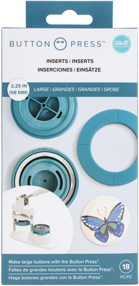 OakridgeStores.com | We R Makers - Large (58mm) - We R Button Press Inserts - 661081 633356610816