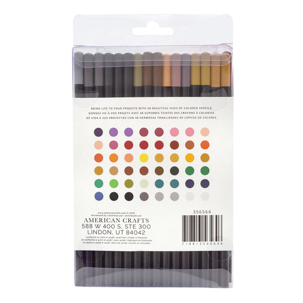 OakridgeStores.com | American Crafts - Assorted Colors - Colored Pencil Set 48/Pkg - 356564 718813565646