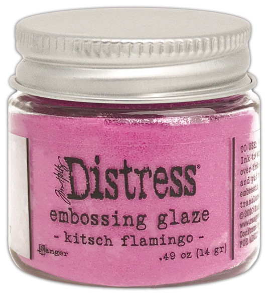 OakridgeStores.com | Tim Holtz - Ranger - Kitsch Flamingo - Distress Embossing Glaze 0.49 oz - TDE73857