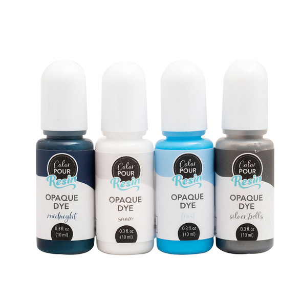 OakridgeStores.com | American Crafts - Opaque - Winter - Color Pour Resin Dye Set, .3oz, 4/Pkg - 34002280 718813536172