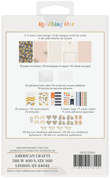 OakridgeStores.com | American Crafts - Jen Hadfield Reaching Out Card Kit - Makes 20 Cards - 34005564 718813473101