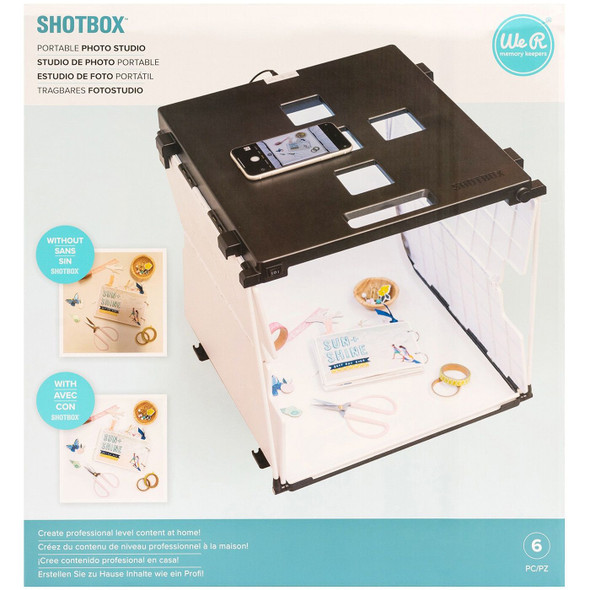 OakridgeStores.com | We R Makers - 6 Pieces - We R ShotBox Photo Studio Kit - 660406 633356604068