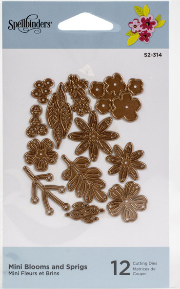 OakridgeStores.com | Spellbinders - Mini Blooms And Sprigs - Etched Dies - S2-314 812062031966