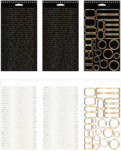 OakridgeStores.com | Tim Holtz - Advantus - Metallic - Idea-ology Spiral Bound Sticker Book - 4.5 x 8.5 inches - TH94134 040861941340