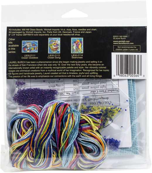 OakridgeStores.com | Mill Hill - Peces - Laurel Burch Counted Cross Stitch Kit - LB302112 098063005643