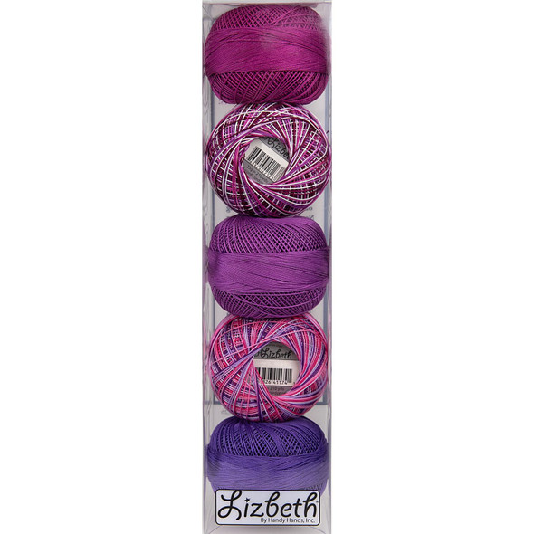 OakridgeStores.com | Handy Hands - Lizbeth Specialty Pack Cordonnet Cotton Size 10 - Dance Assortment 5/Pkg - Cotton Crochet Thread Pack - NP61012