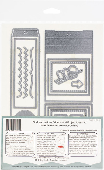 OakridgeStores.com | KB Riley - Waterfall Card - Craft Dies by Karen Burniston - 1161 084282633750