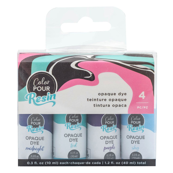 OakridgeStores.com | American Crafts - Color Pour Resin Opaque Dye - Galaxy, 4 x 0.3 oz Bottles - 34001021 718813714945