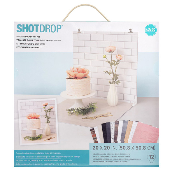 OakridgeStores.com | We R Makers - ShotBox ShotDrop Photo Background Kit - 20 x 20 inches - 60000184 633356616429