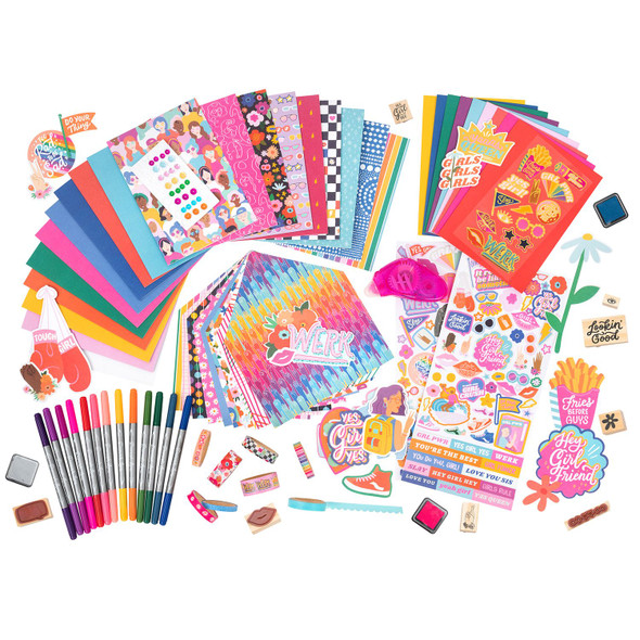 OakridgeStores.com | American Crafts - Damask Love All In One Pop Up Card Kit - Cardmaking Kit - 34011200 718813169936