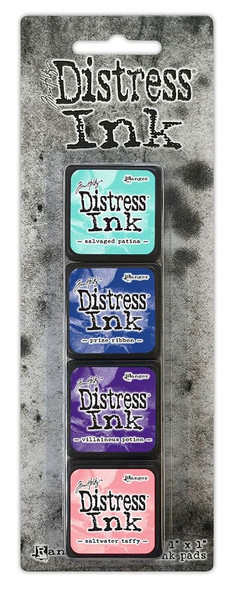 OakridgeStores.com | Tim Holtz - Ranger - Kit 17 - Distress Mini Ink Pads 4/Pkg - Dye Ink Pads Set - TDPK79125