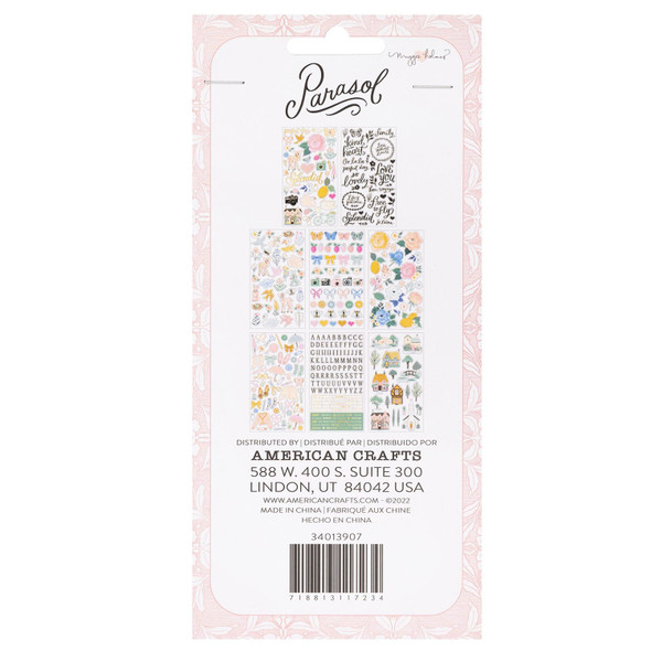OakridgeStores.com | American Crafts - Gold Foil Accents 378/Pkg - Maggie Holmes Parasol Sticker Book - Stickers - 34013907 718813117234