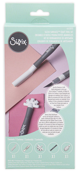 OakridgeStores.com | Sizzix - Surfacez Multi-Tool Set - Craft Tool, 6 Pieces - 665800 630454278214