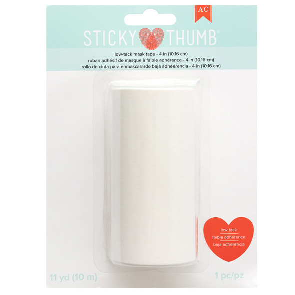 OakridgeStores.com | Sticky Thumb - 4 inch Low Tack Mask Tape, 11 Yards - 60000281 633356618690