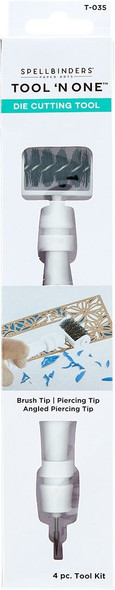 OakridgeStores.com | Spellbinders - White Tool n One - Multi-Function Craft Tool for Die Cutting & Paper Arts - T-035 812062039344