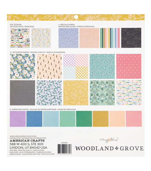 OakridgeStores.com | American Crafts - Maggie Holmes Woodland Grove - Project Pad 12 x 12 inches, 381 Pieces - 34021921 765468043623