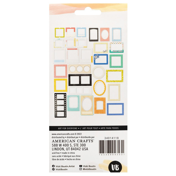 OakridgeStores.com | Vicki Boutin - Where To Next - Paperboard Frames Set, 30 Pieces - 34014118 765468043531