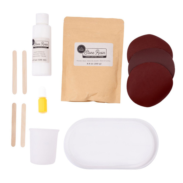 OakridgeStores.com | American Crafts - Color Pour Stone Resin Starter Kit - Trinket Tray - 34014960 765468048086