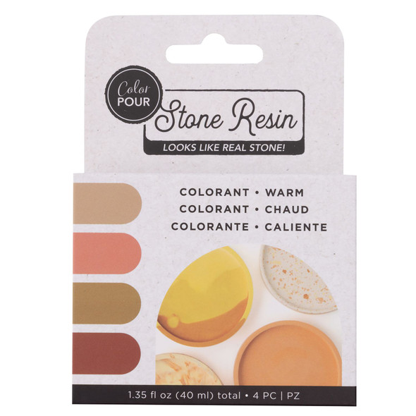 OakridgeStores.com | American Crafts - Color Pour Stone Resin Colorants - Warm, 4/Pkg - 34014950 765468048031