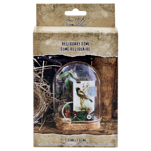 OakridgeStores.com | Tim Holtz - Advantus - Idea-ology Reliquary Dome - Glass Display Cloche, 1 Piece - TH94323 040861943238