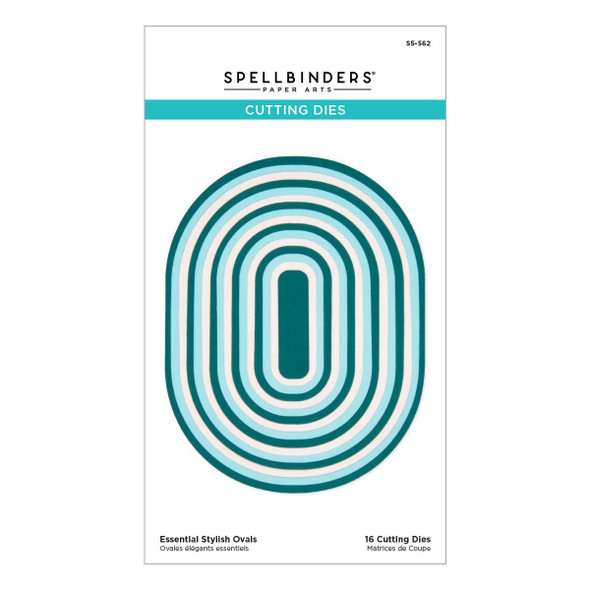 OakridgeStores.com | Spellbinders - Essential Stylish Ovals - Etched Dies from the Stylish Ovals Collection - S5-562 813233033376