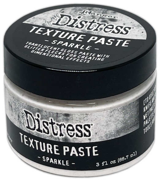OakridgeStores.com | Tim Holtz - Sparkle - Distress Texture Paste Translucent Glitter Medium 3oz - TSCK84495 789541084495